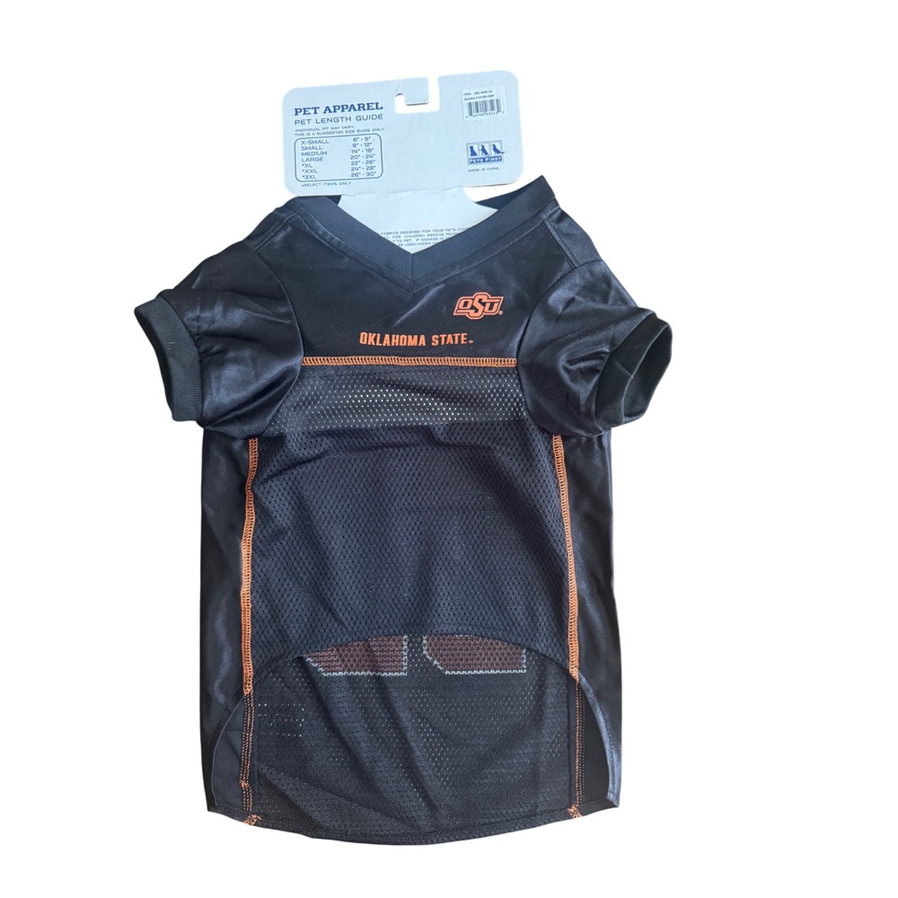 Official Collegiate Oklahoma State Cowboys Pet Jersey Size L - Picture 2 of 3
